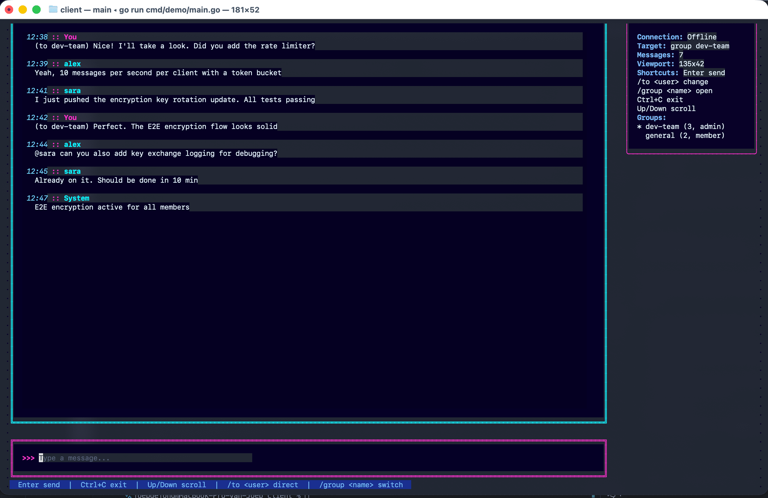 Real-time Chat Engine